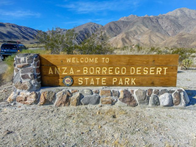 Anza Borrego State Park Sign