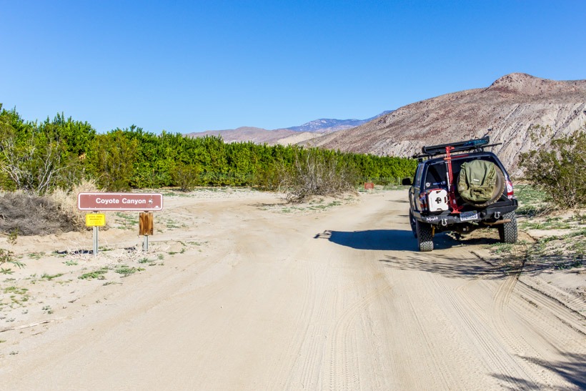 Anza borrego clearance off road camping