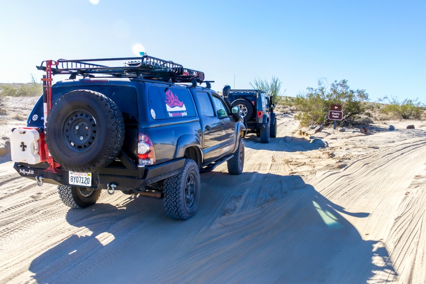 The Adventure Portal team entering Font's Point-Anza Borrego State Park