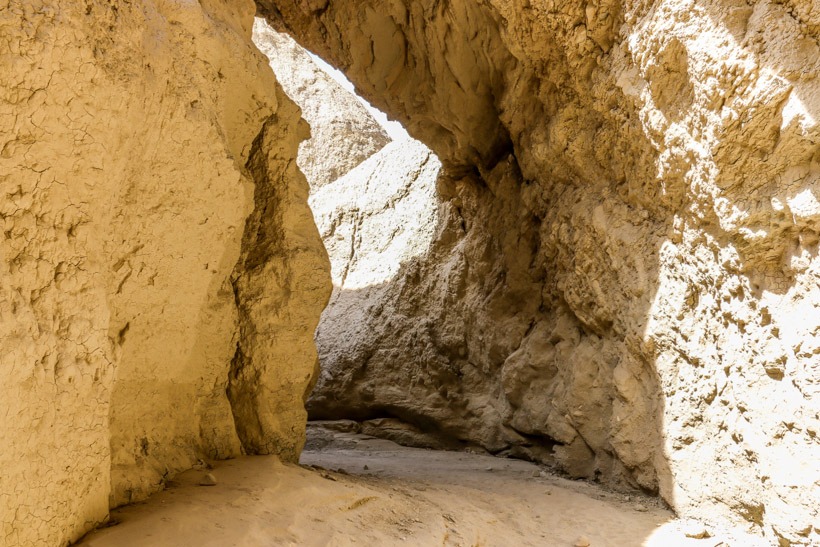 Entering Anza Borrego Mud Caves