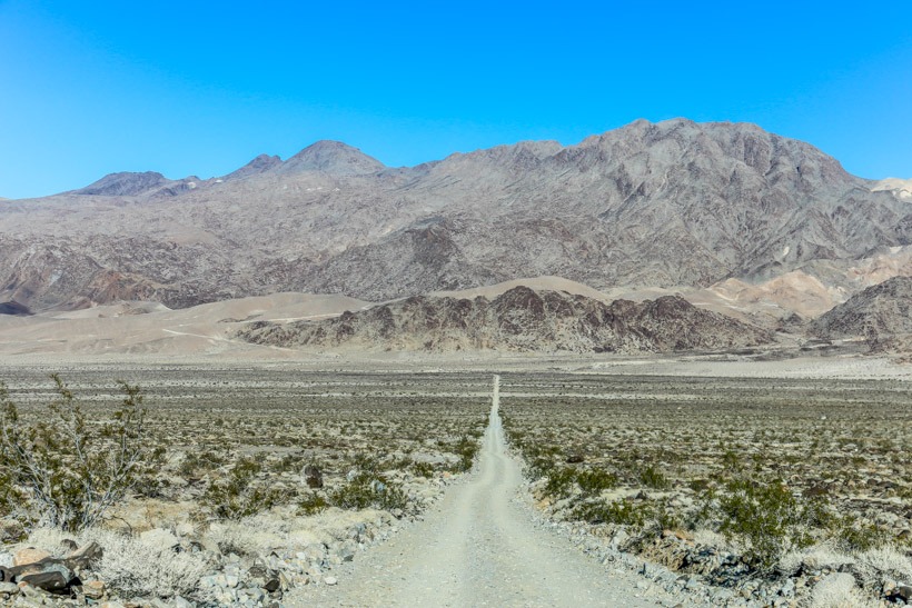 Death Valley-Looking toward Lippincott from Saline Valley Road