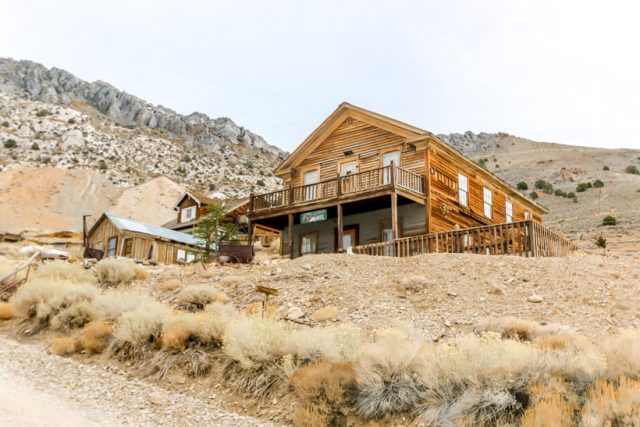 The American Hotel in Death Valley Cerro Gordo Ghost town