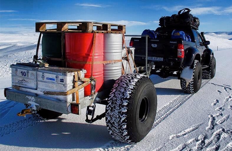 Robin Berglid artic extreme, Toyota Hilux, overlanding, over land, overland, off-road, off-roading, off road, vehicle supported adventure, overland rig, arctic hilux