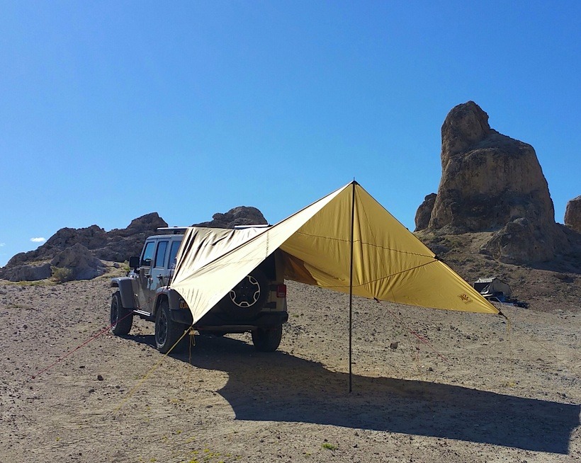SJK awning, tarp, overland, overlanding tarp, sjk tarp, off-road, off-roading, vehicle supported adventure, 