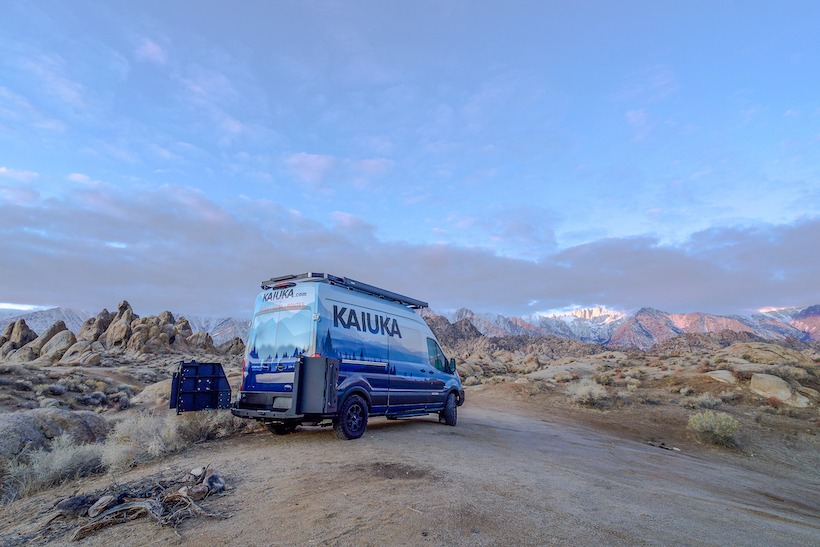 Mount Whitney Alabama Hills, adventure van, off-road van, overland van, sprinter van, ford transit, overland, overlanding, off-road, off-roading, vehicle supported adventure, vandoit,