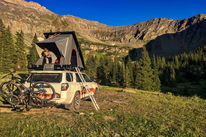 This image has an empty alt attribute; its file name is 4Runner_camping_Telluride.jpg