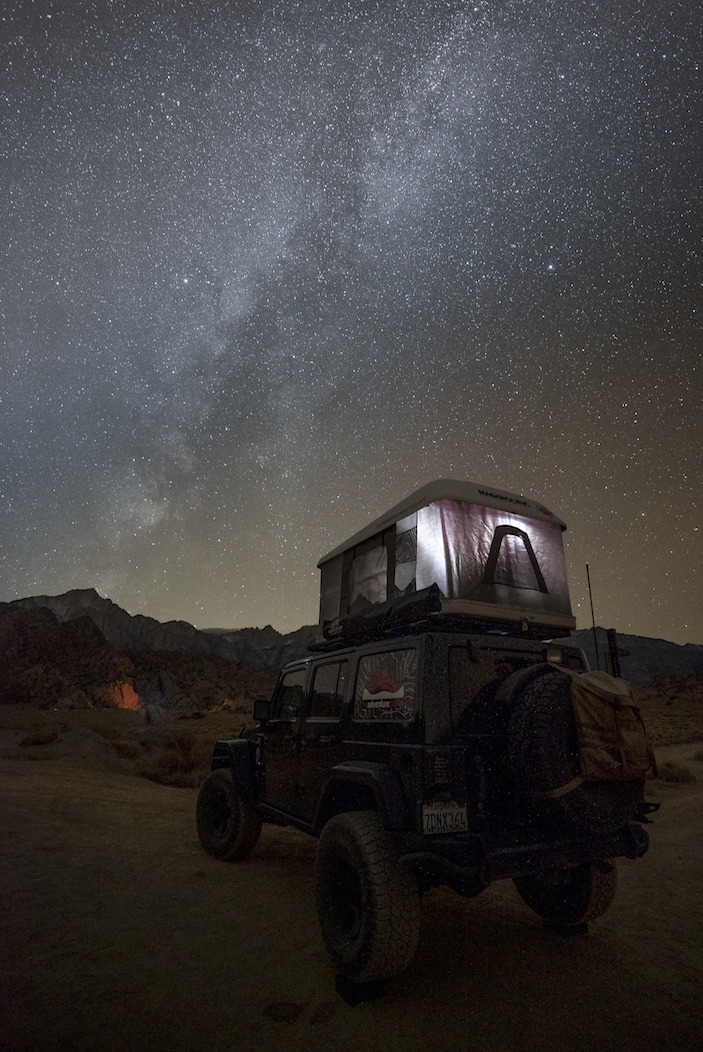 hard shell roof top tent photo at Alabama Hills, Roof Top Tent, Roof Top Tents, RTT, RTT's, overland tents, off-road tents, overlanding gear, overland gear, car tents, vehicle tents, on vehicle tents, overlanding, overland, over land, off-road, offroad, off-roading, overland adventure, vehicle supported adventure, 