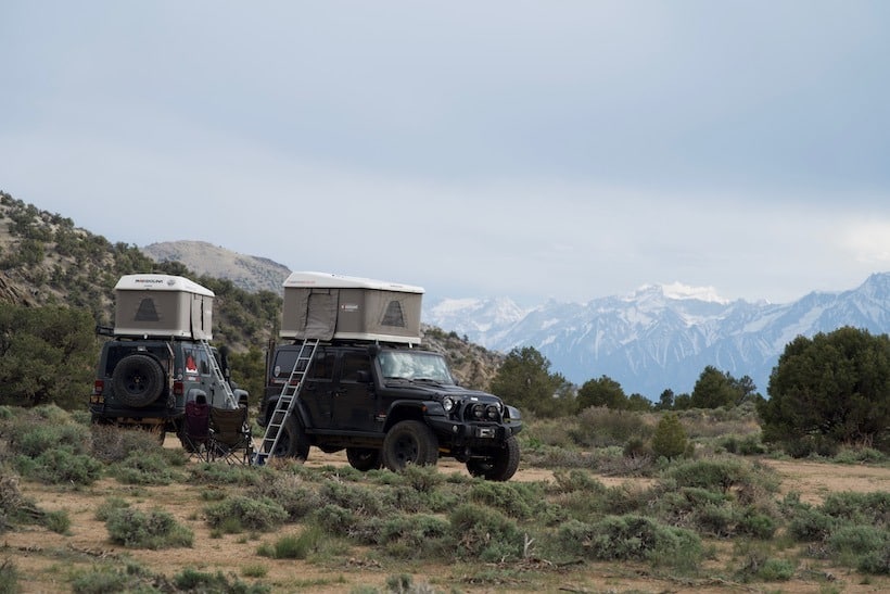 Roof top tent- view of sierra, Roof Top Tent, Roof Top Tents, RTT, RTT's, overland tents, off-road tents, overlanding gear, overland gear, car tents, vehicle tents, on vehicle tents, overlanding, overland, over land, off-road, offroad, off-roading, overland adventure, vehicle supported adventure, 