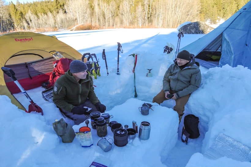 snow camping