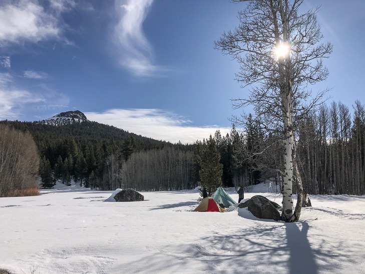 snow camping