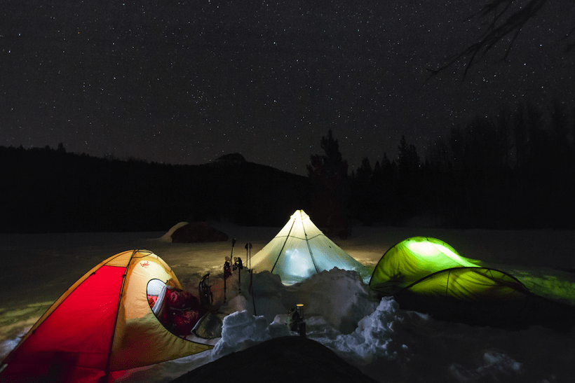 snow camping