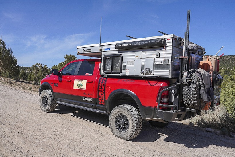 PowerWagon, four wheel camper, pop up camper, FWC, hawk camper, overlanding, over land, overland, off-road, off-roading, off road, vehicle supported adventure,  