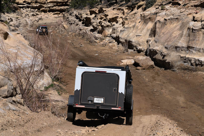 Escapade Backcountry trailer, off-road trailer, Escapade, teardrop trailers, teardrop, overland trailer, overland, overlanding, off-road, off-roading, vehicle supported adventure. 