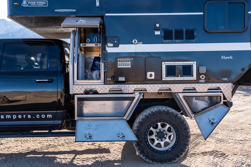 Four wheel campers, fwy, pop up life, pop up campers, overlanding, over land, overland, off-road, off-roading, off road, vehicle supported adventure, Flatbed Hawk Camper,