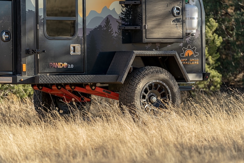 off road trailer suspension, trailer suspension, off grid trailers, Off Grid Trailer's Evolution Series Suspension, expedition 2.0, Pando 2.0, off-roading, off-road, overlanding, overland