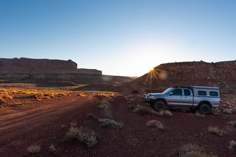 Golden Hour at the Roost, Butch Cassidy SIGNATURE, ROBBERS ROOST, CANYONLANDS, SOUTHERN UTAH, CAPITOL REEF, oVERLAND, Overlanding, over land, vehicle supported adventure,off road, offroad, off-roading adventure, expedition, overland adventure,