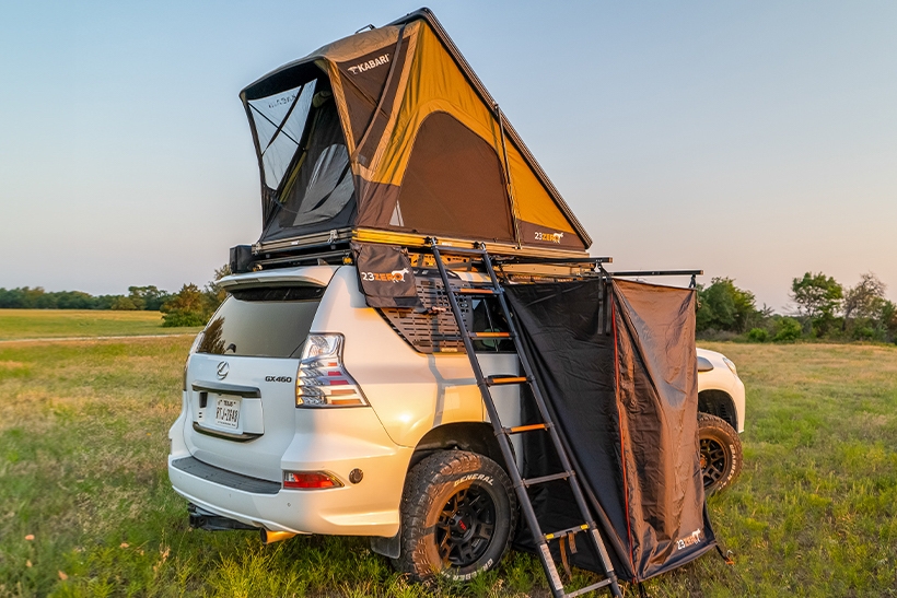 23 zero, Kestrel shower suite, overlanding, overland, off-road, off-roading, overlanding shower gear, off-road shower gear, removable camping shower, shower suite,