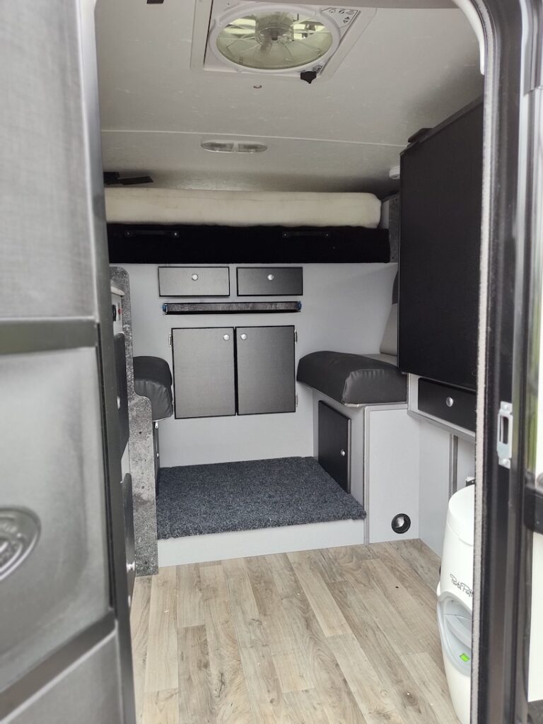 Cape Interior camper, slide in camper, overland camper, 