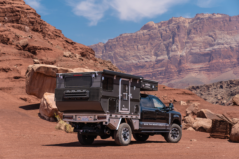 Hawk+, Hawk+ FWC, four wheel campers, flatbed camper, overlanding, overland, overland camper,
