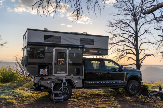 Hawk+ FWC, four wheel campers, flatbed camper, overlanding, overland, overland camper,