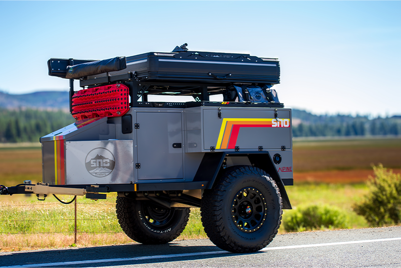 Sno Alpine trailers, sno trailers, overland trailers, offroad trailers, overlanding, overland,